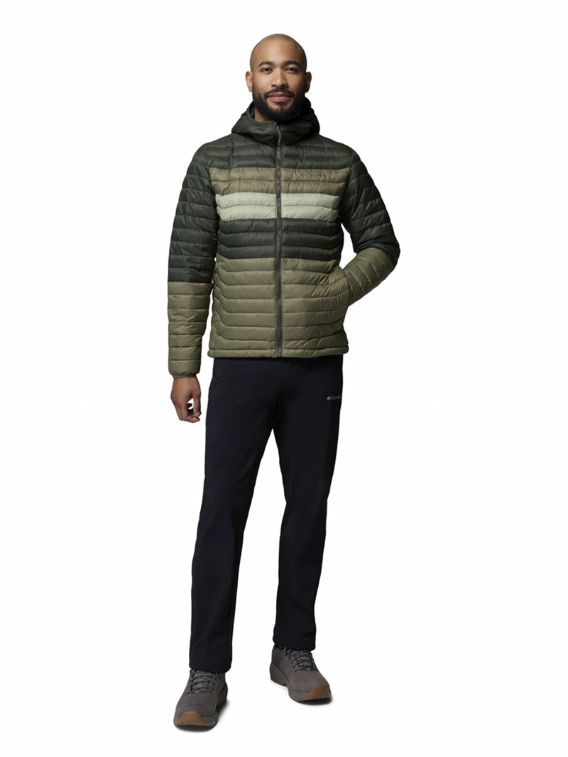 PARKA RECYCLED HOMBRE POWDER PASS HOODED VERDE COLUMBIA - 9