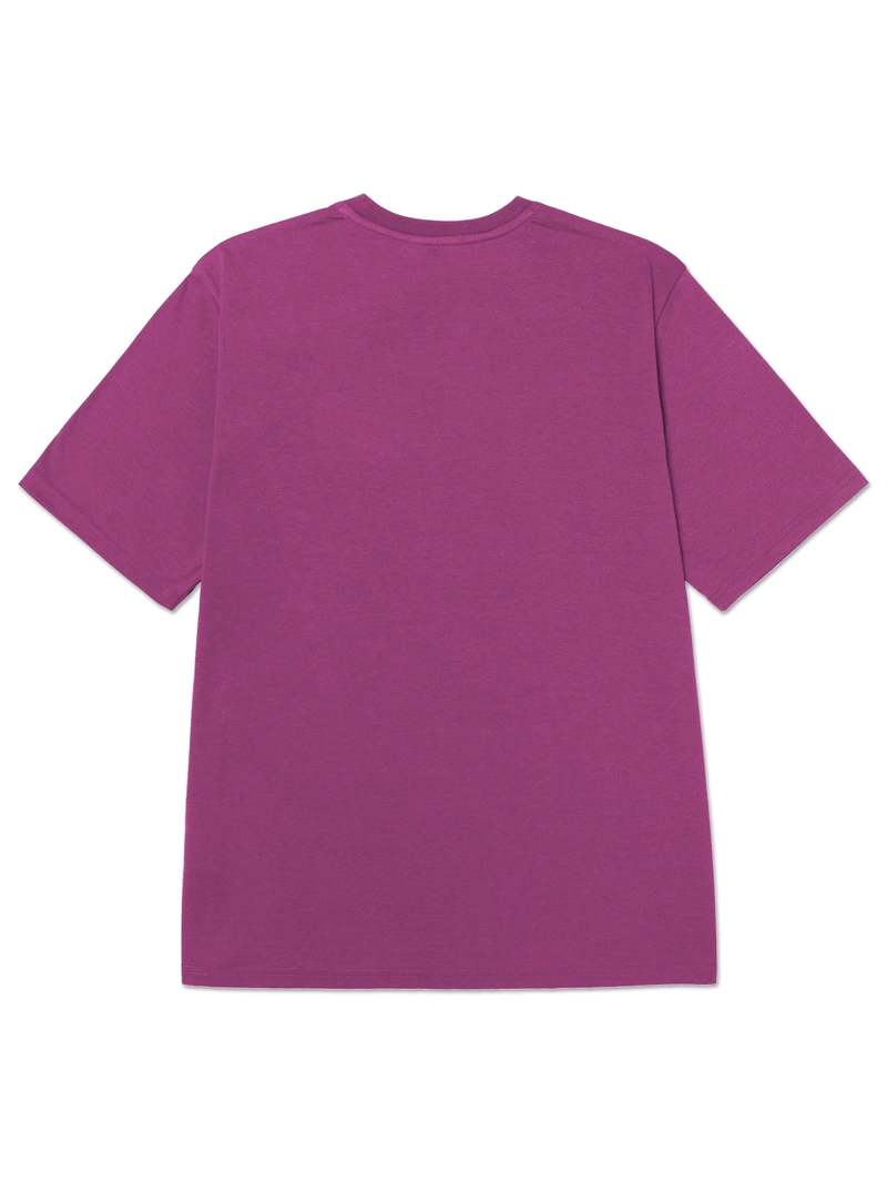 POLERA MANGA CORTA CAT SMALL LOGO TEE HOMBRE MORADO CAT - 2