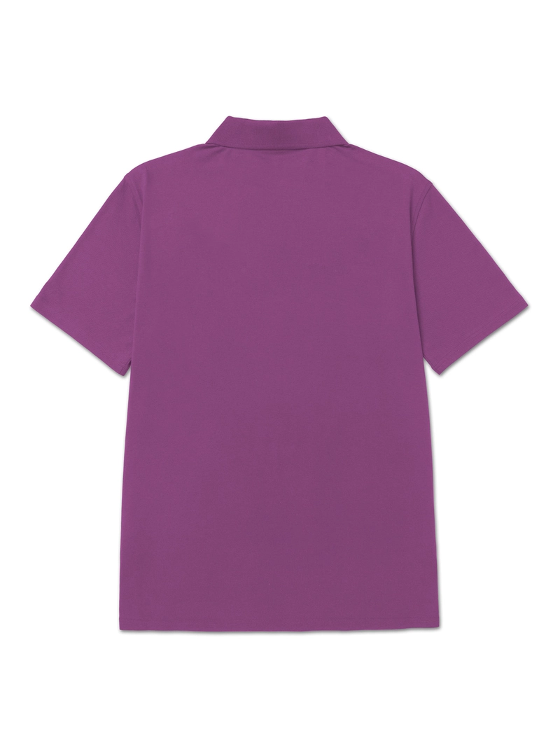 POLERA MANGA CORTA CAT LOGO PIQUE POLO HOMBRE MORADO CAT - 2