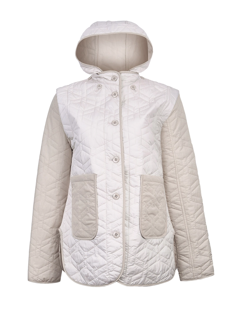 PARKA WATER RESISTANT MUJER SANTS BEIGE ROCKFORD - 1