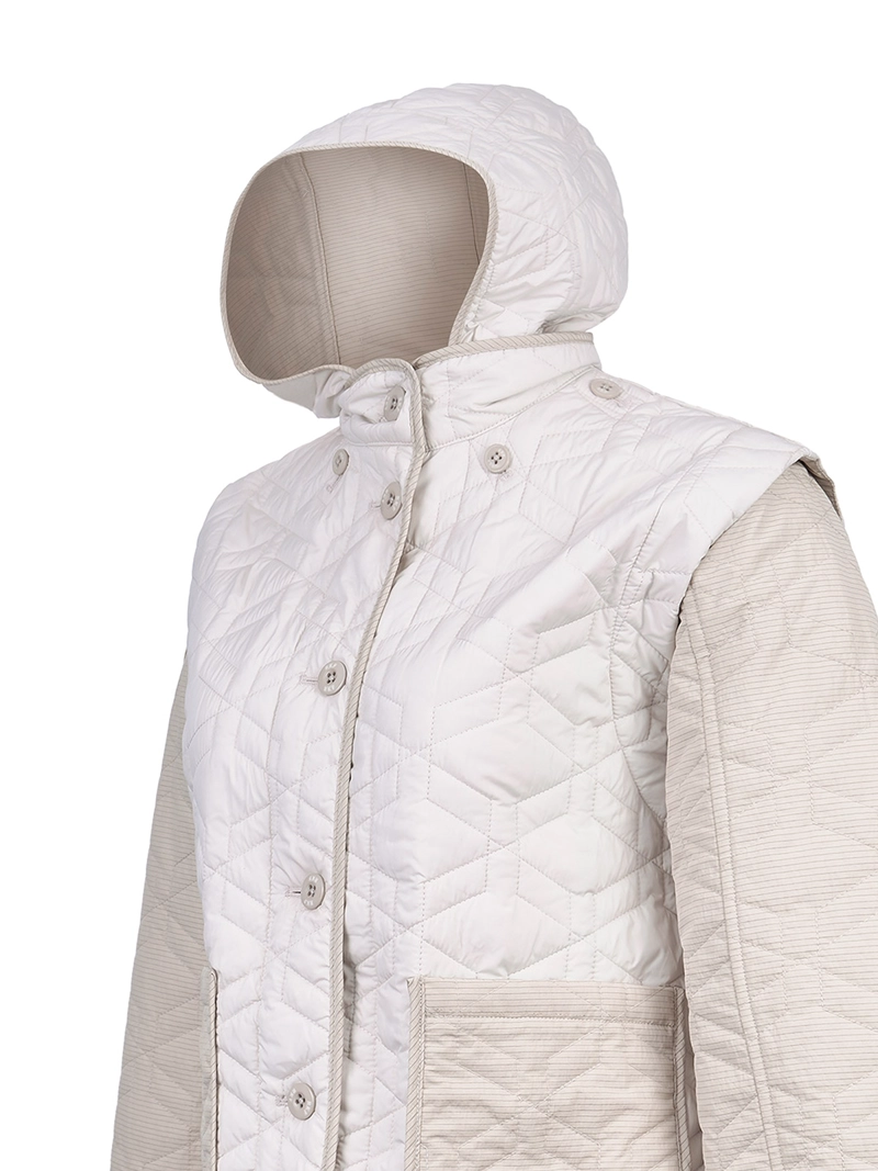 PARKA WATER RESISTANT MUJER SANTS BEIGE ROCKFORD - 2