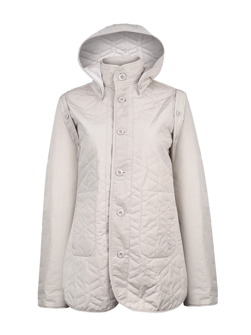 PARKA WATER RESISTANT MUJER SANTS BEIGE ROCKFORD - 5