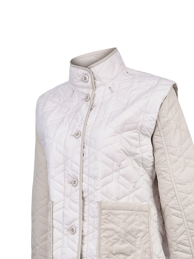 PARKA WATER RESISTANT MUJER SANTS BEIGE ROCKFORD - 6