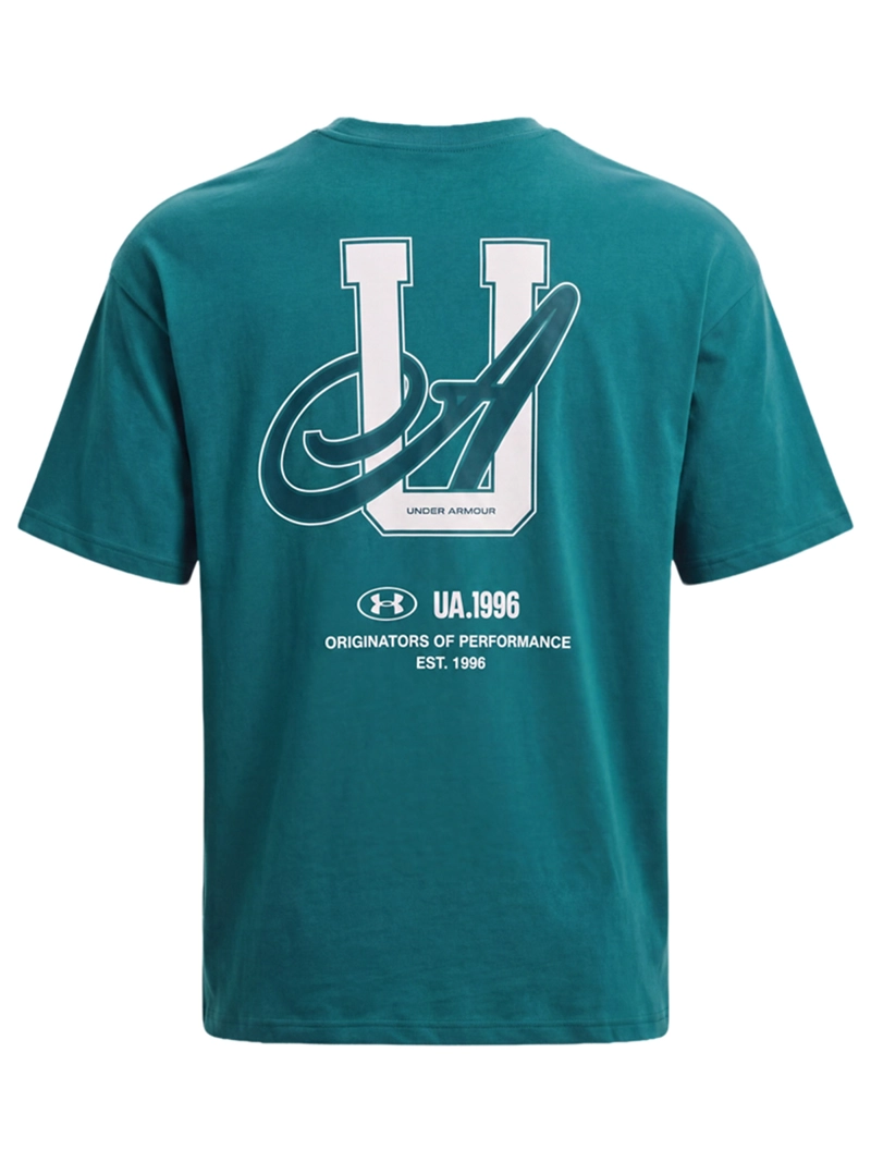 POLERA MANGA CORTA HEAVYWEIGHT POCKET VERDE UNDER ARMOUR - 2