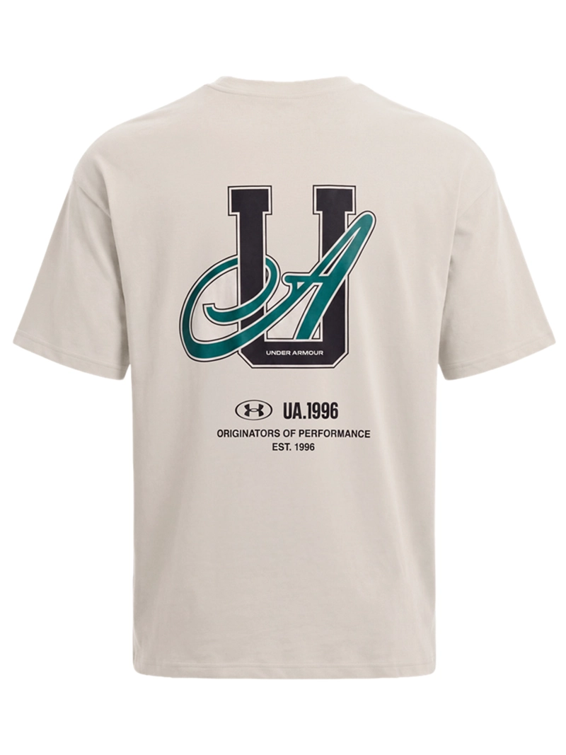 POLERA MANGA CORTA HEAVYWEIGHT POCKET BLANCO UNDER ARMOUR - 2