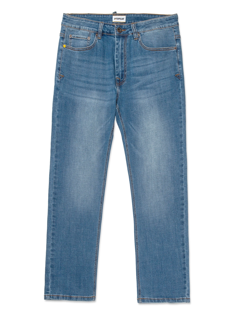 JEANS HOMBRE COOLMAX DENIM SLIM AZUL CLARO CAT - 1