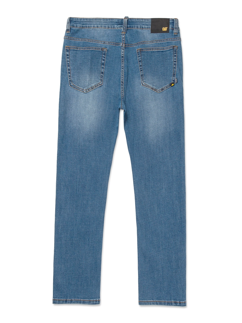 JEANS HOMBRE COOLMAX DENIM SLIM AZUL CLARO CAT - 2
