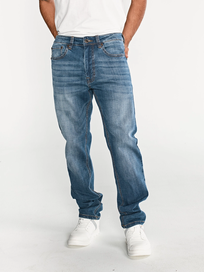 JEANS HOMBRE COOLMAX DENIM SLIM AZUL CLARO CAT - 6