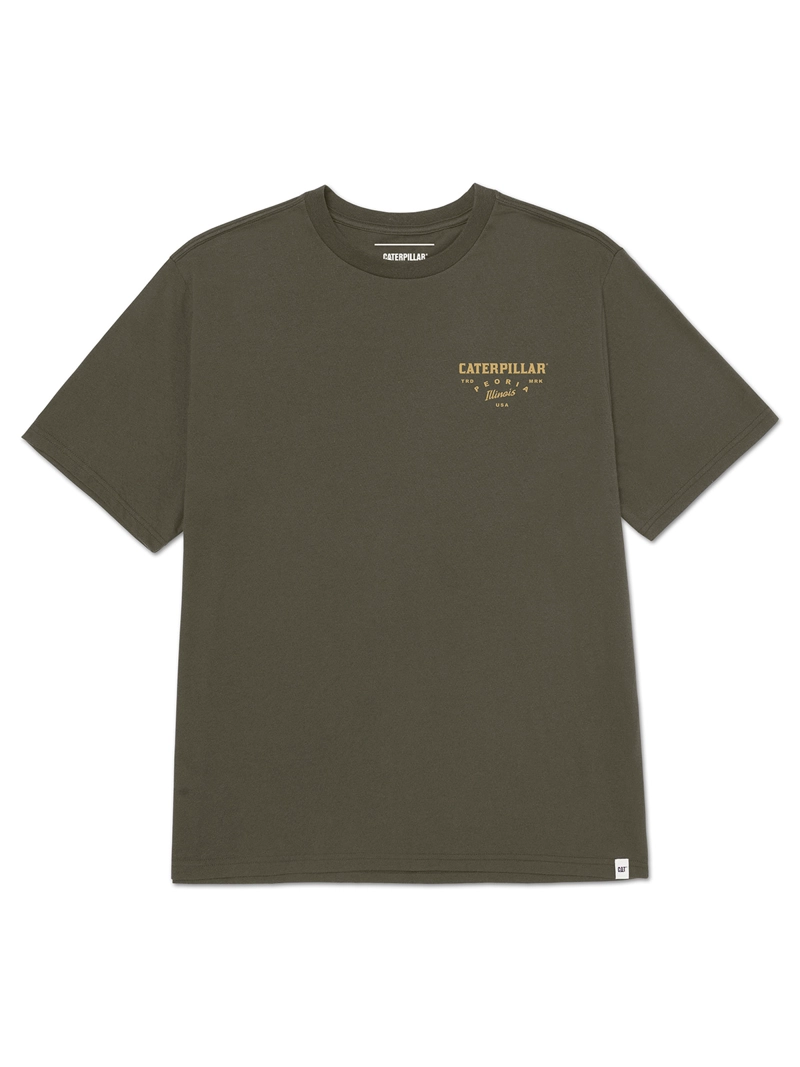 POLERA MC HOMBRE HERITAGE PEORIA GRAP VERDE OSCURO CAT - 1