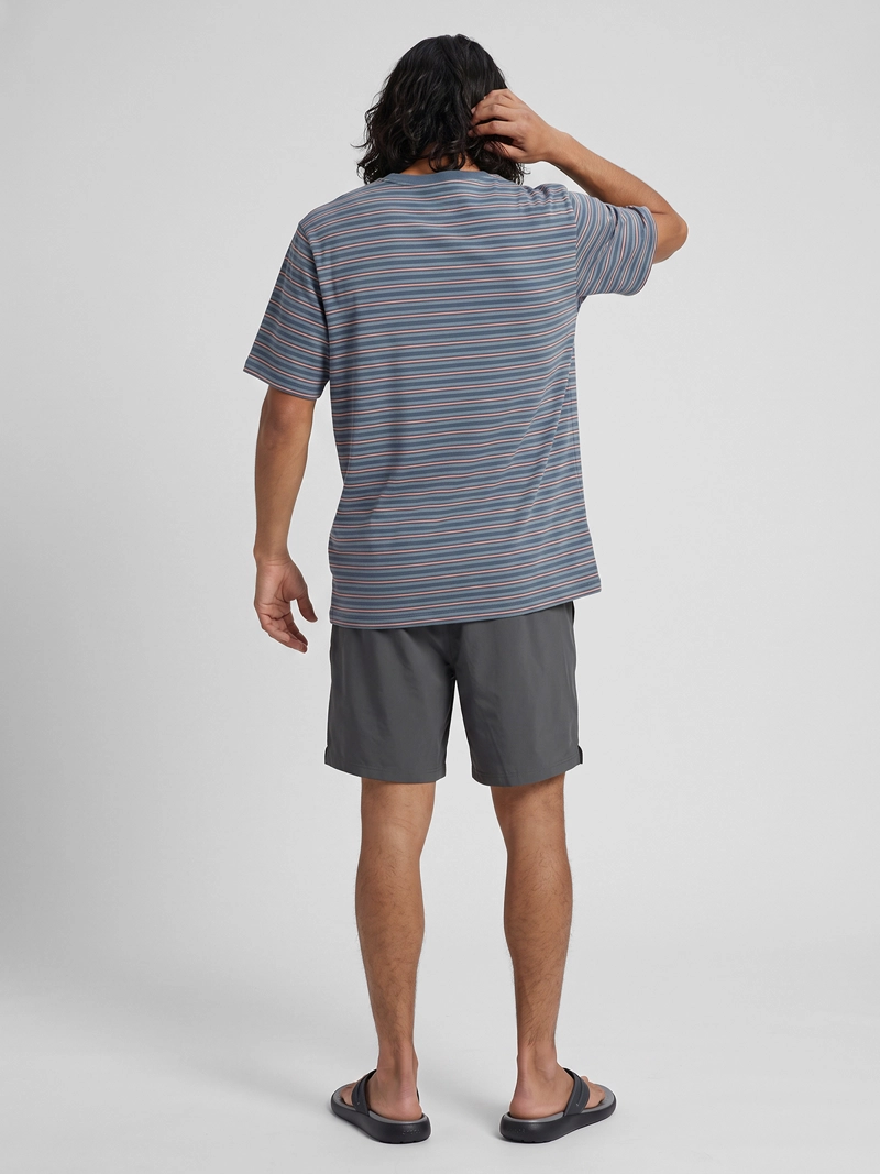 POLERA M/C HOMBRE T-SHIRT NEGRO SHORT/REG FI BURTON - 6