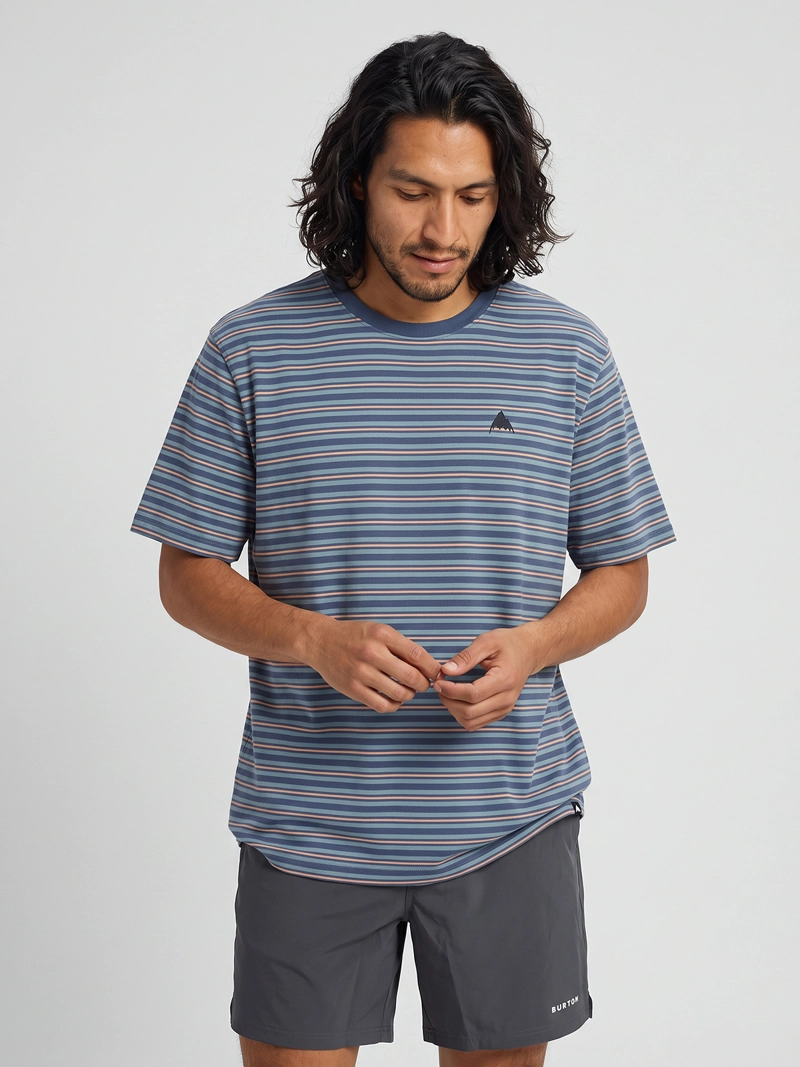 POLERA M/C HOMBRE T-SHIRT NEGRO SHORT/REG FI BURTON - 7