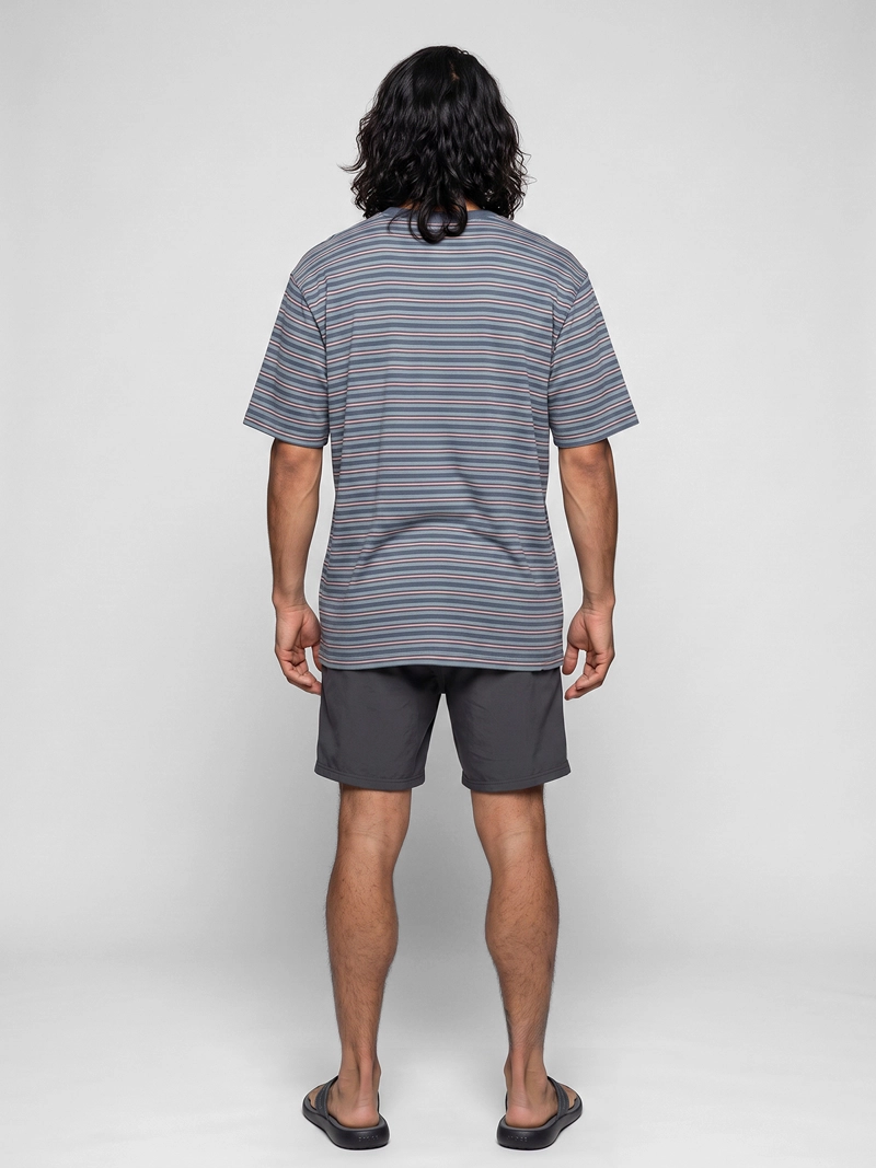 POLERA M/C HOMBRE T-SHIRT NEGRO SHORT/REG FI BURTON - 8