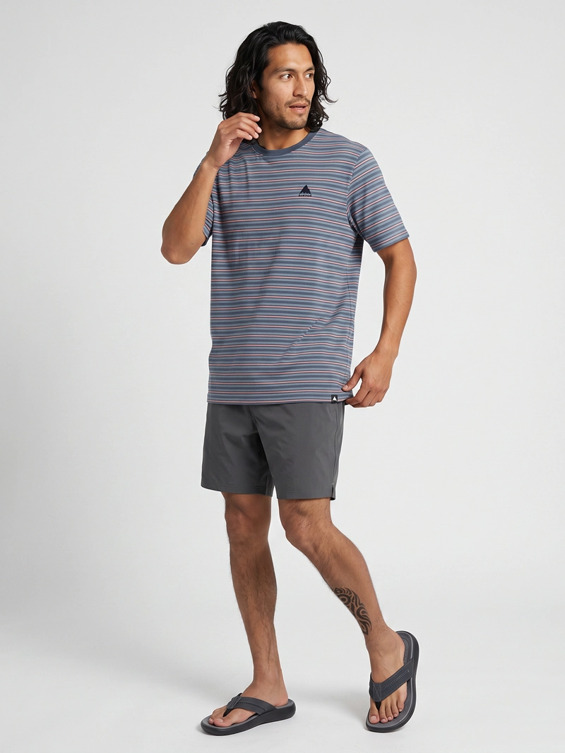 POLERA M/C HOMBRE T-SHIRT NEGRO SHORT/REG FI BURTON - 9
