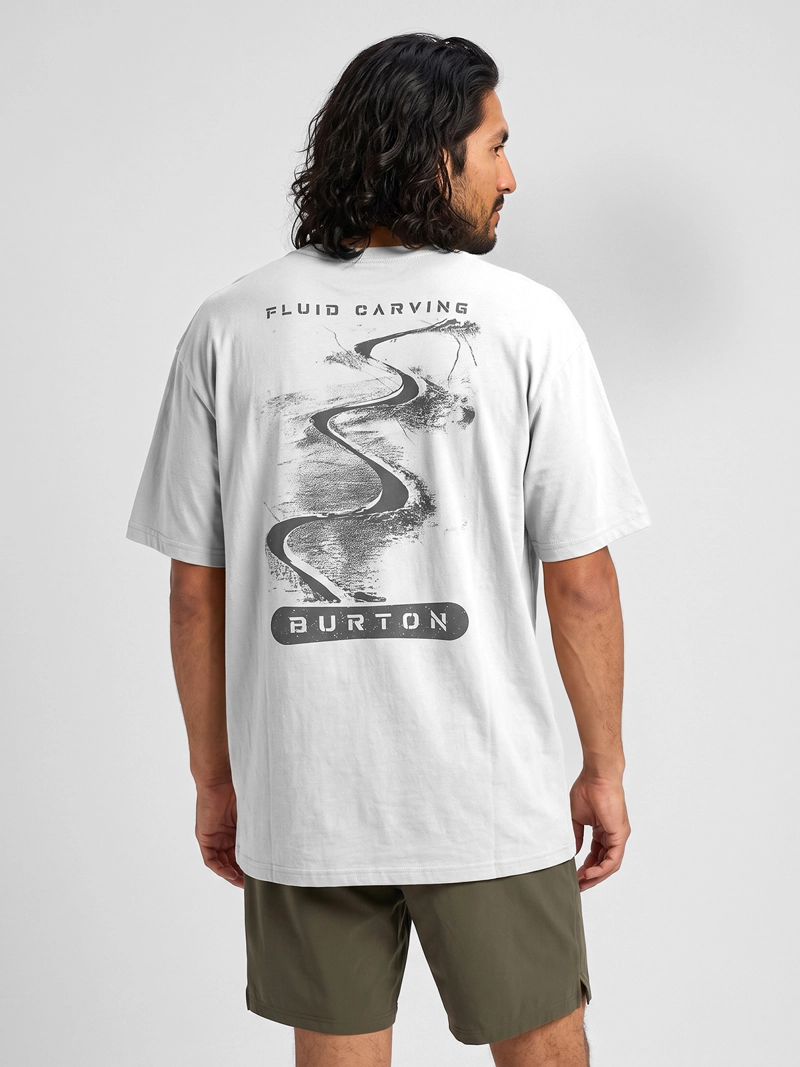 POLERA NEGRO M/C HOMBRE T-SHIRT SHORT/REG FI BURTON - 2