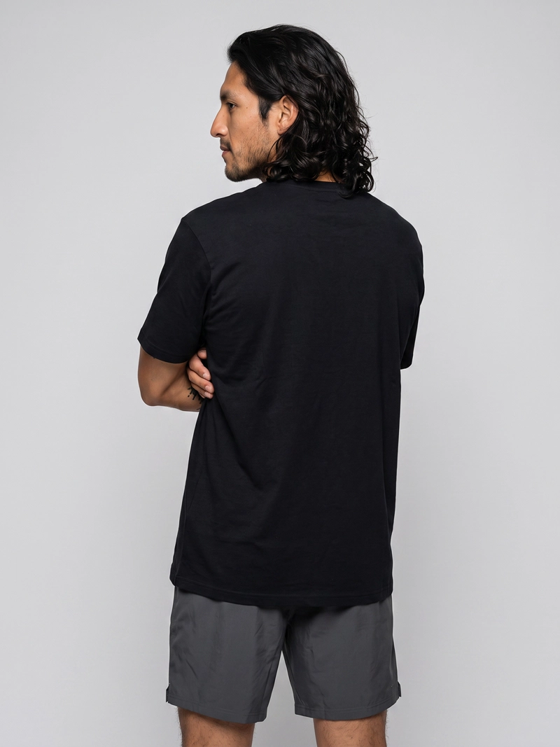 POLERA M/C HOMBRE T-SHIRT SHORT/REG FI NEGRO BURTON - 2