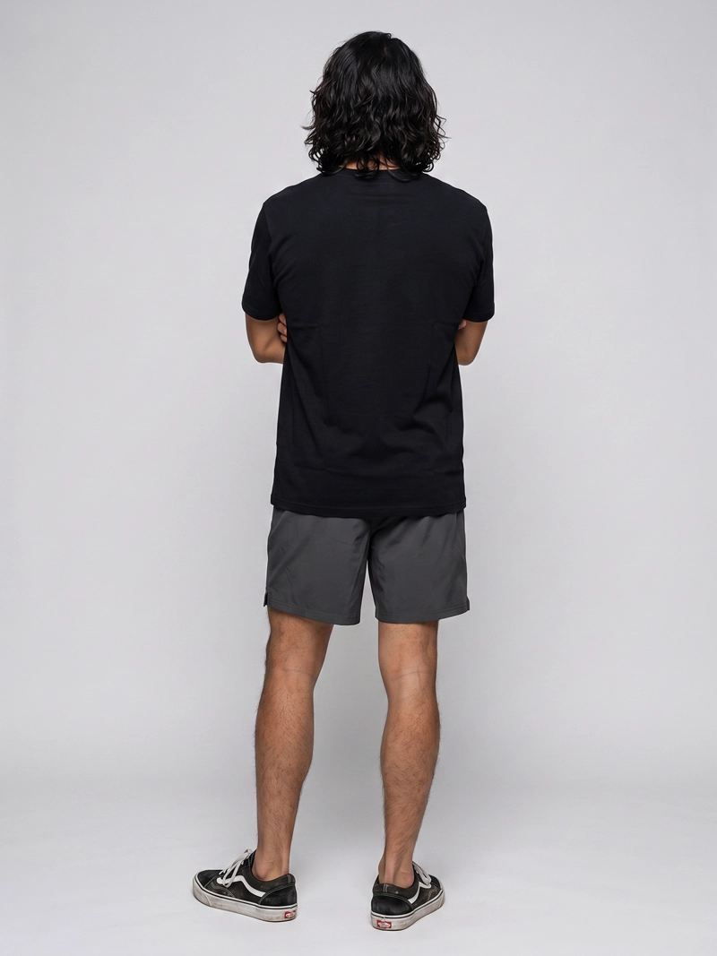 POLERA M/C HOMBRE T-SHIRT SHORT/REG FI NEGRO BURTON - 7