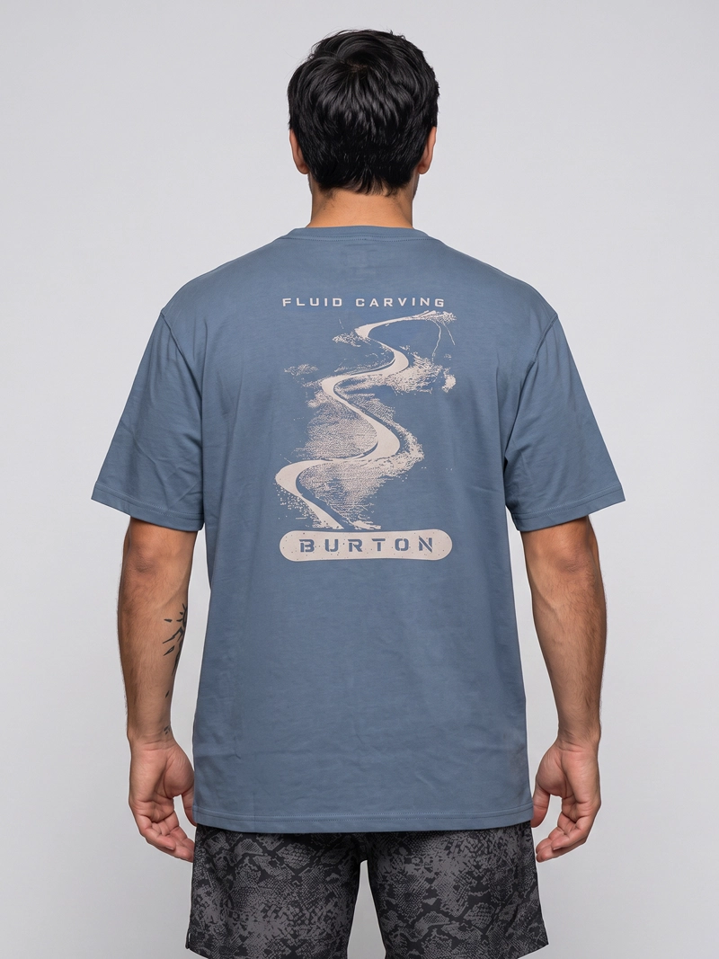 POLERA M/C HOMBRE T-SHIRT NEGRO SHORT/REG FI BURTON - 2