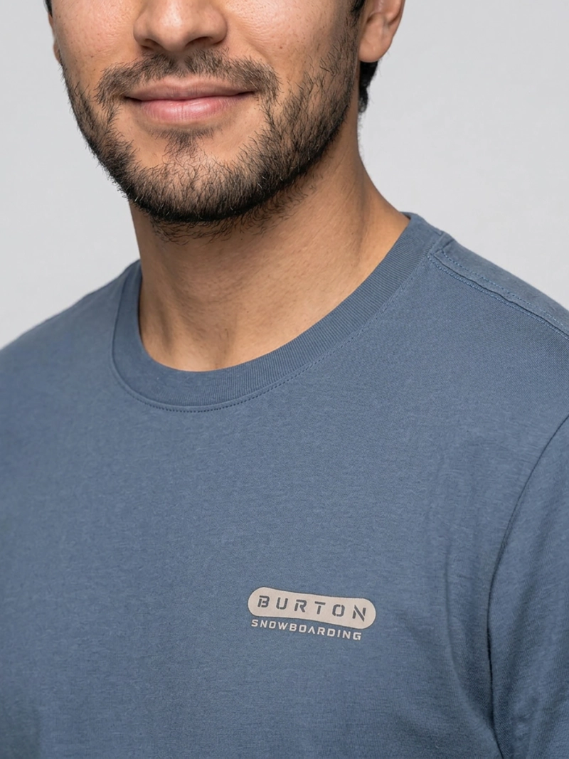 POLERA M/C HOMBRE T-SHIRT NEGRO SHORT/REG FI BURTON - 4