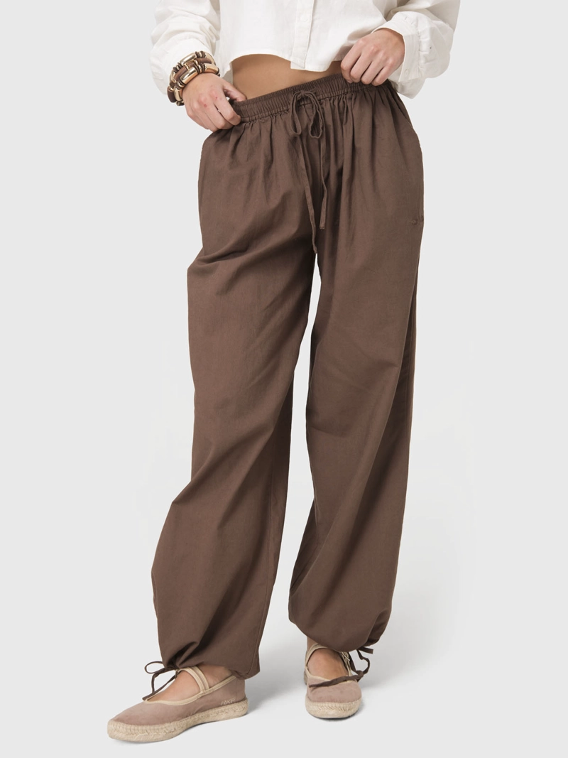PANTALON MUJER LINEN PANT CAFE BSOUL - 4