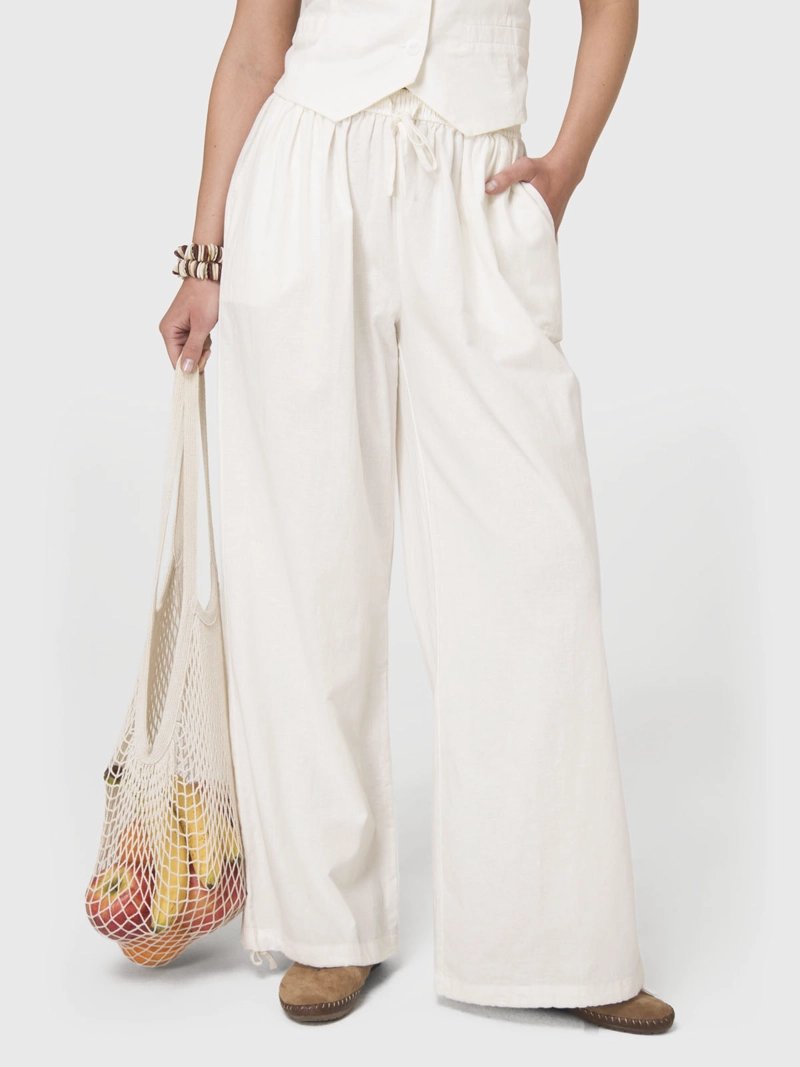 PANTALON MUJER LINEN PANT CRUDO BSOUL - 2