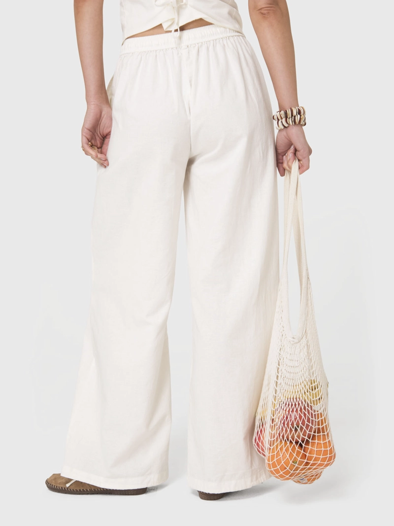 PANTALON MUJER LINEN PANT CRUDO BSOUL - 5
