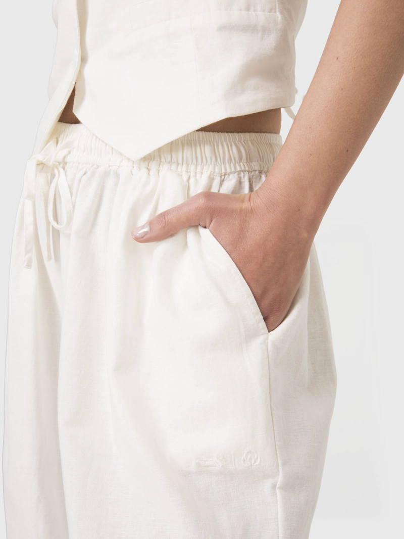 PANTALON MUJER LINEN PANT CRUDO BSOUL - 6