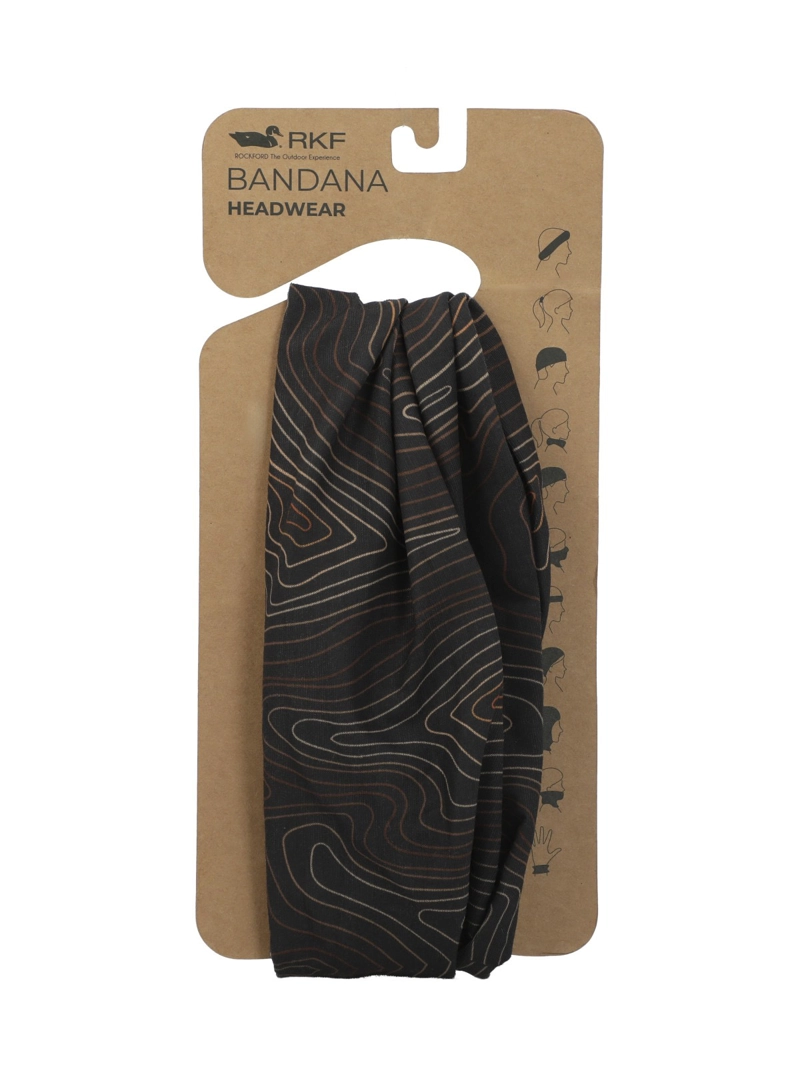 BANDANA UNISEX RKF TOPOGRAPHY BUFF CAFE ROCKFORD - 3