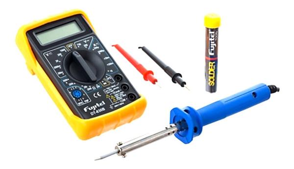 KIT CAUTIN 30W+TESTER DIGITAL+SOLDADURA FUJITEL - 2