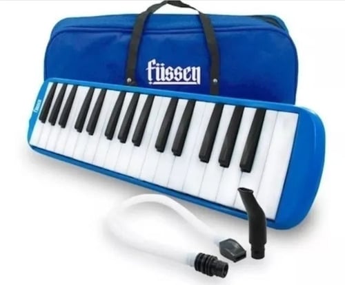 MELÓDICA FUSSEN 37 TECLAS AZUL CON ESTUCHE - 1