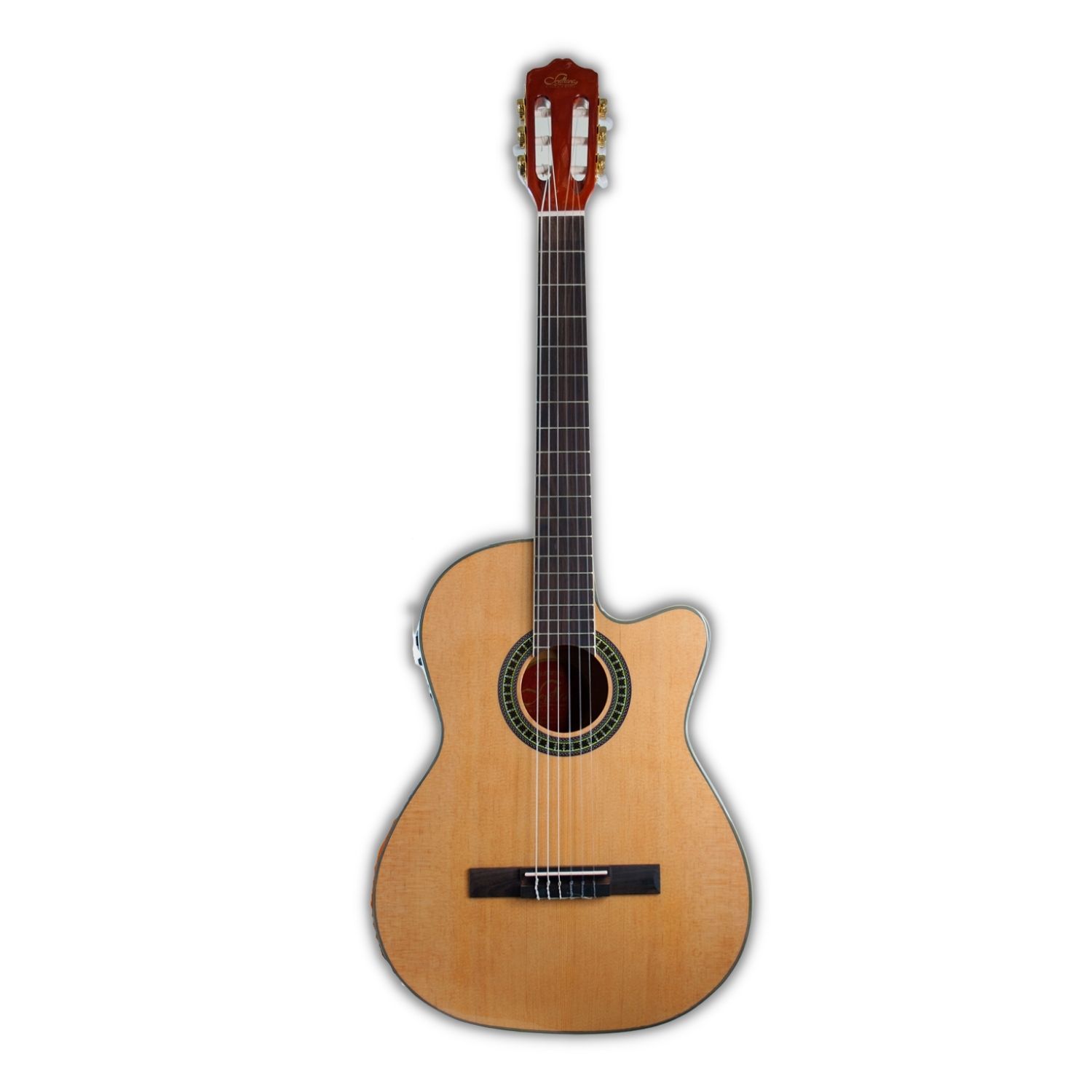 GUITARRA ELECTROACUSTICA SEVILLANA ADULTO CON FUNDA - 3