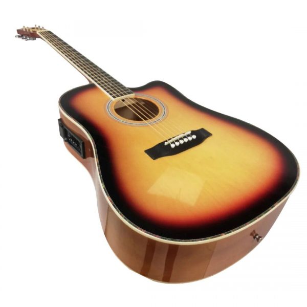 GUITARRA ELECTROACUSTICA SEVILLANA 41 PULGADAS ADULTO CON FUNDA - 3