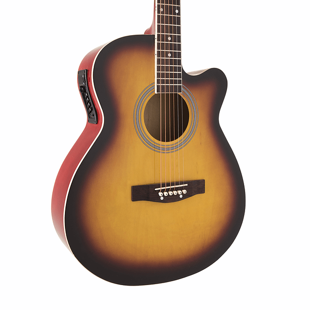 GUITARRA ELECTROACÚSTICA 40 PULGADAS EPIC CON FUNDA - 2