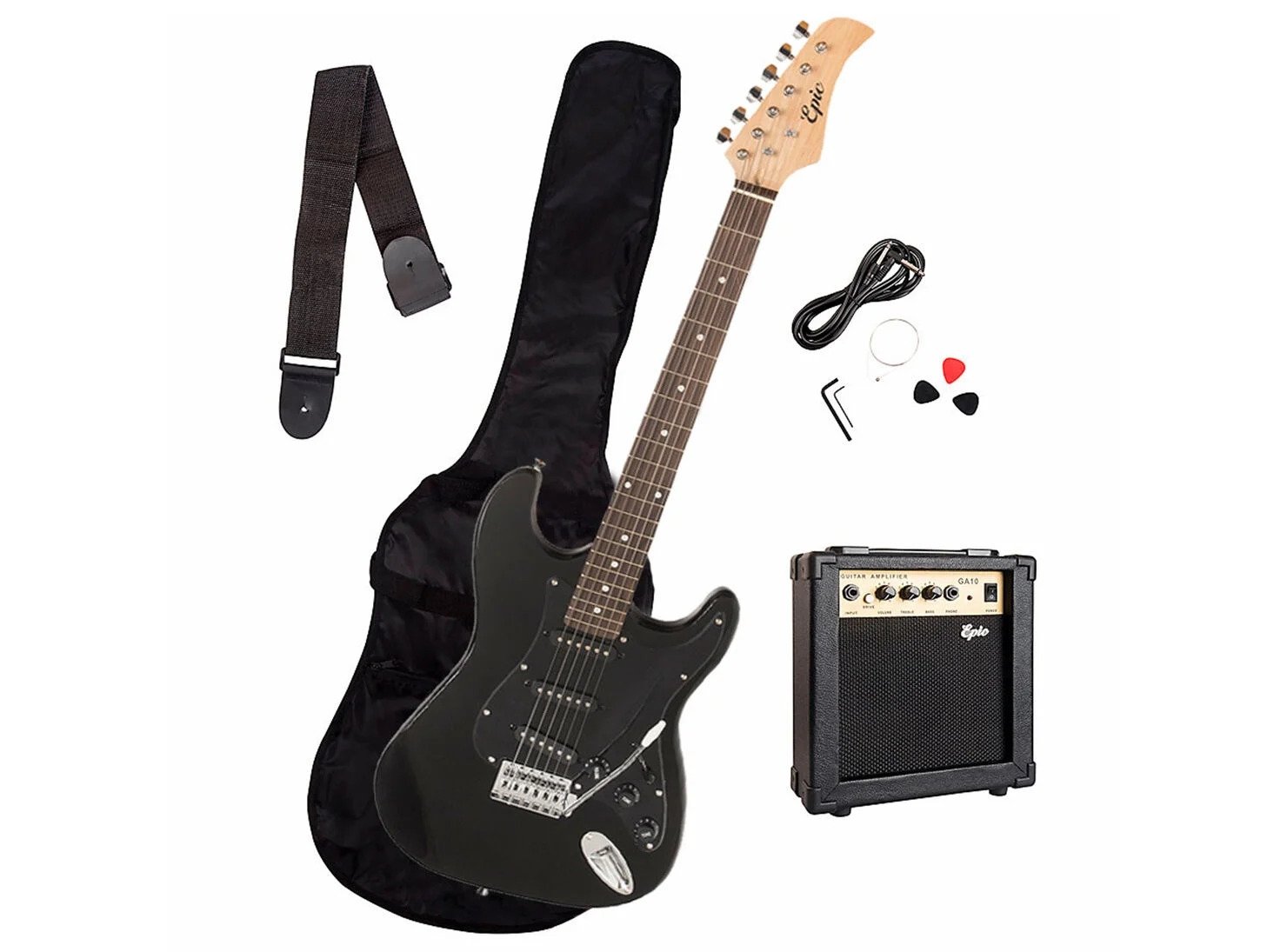 PACK GUITARRA ELÉCTRICA PRO CON AMPLIFICADO 10W EPIC - 1