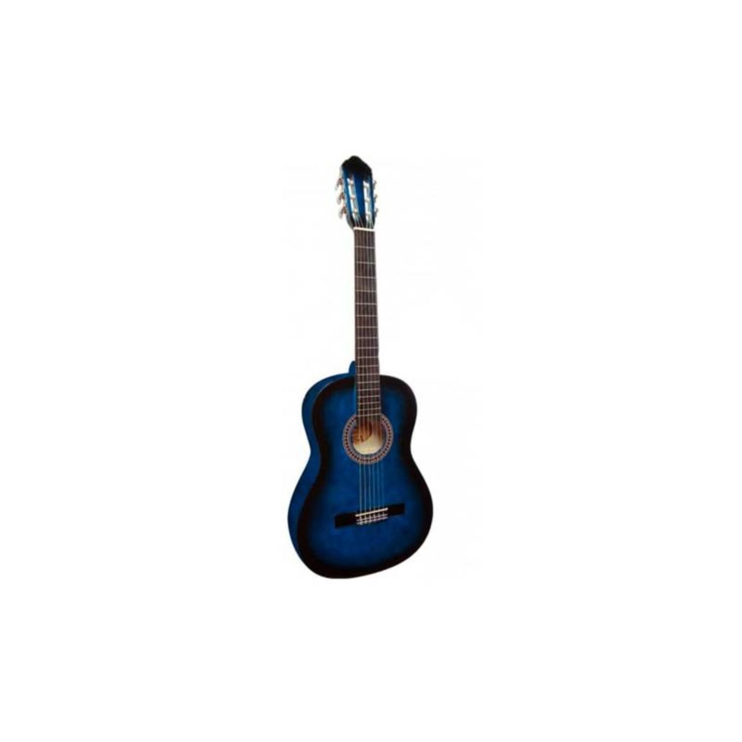 GUITARRA SEVILLANA AZUL-NEGRO 30 PULGADAS PARA NIÑOS CON FUNDA - 2