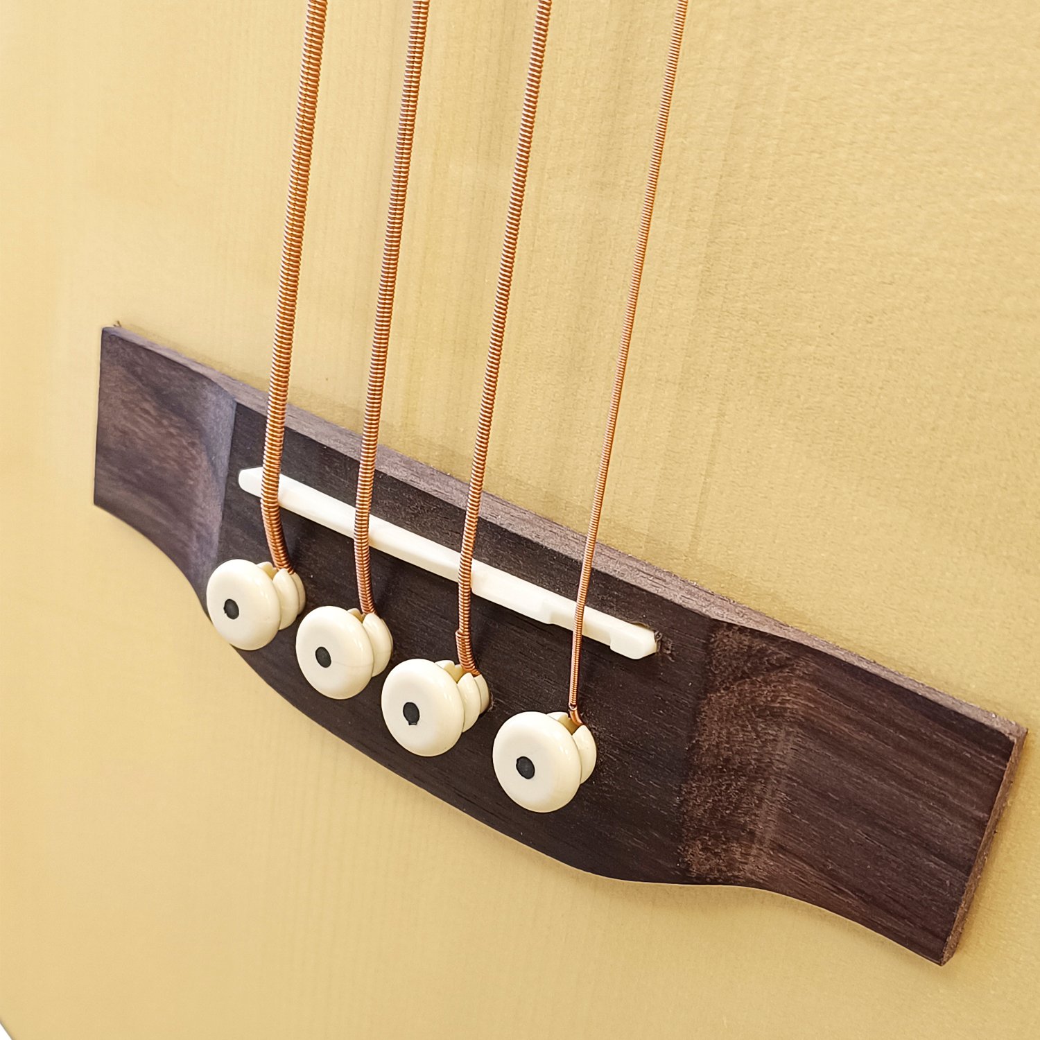 BAJO ELECTROACUSTICO SEVILLANA 44P 4 CUERDAS CON FUNDA - 2