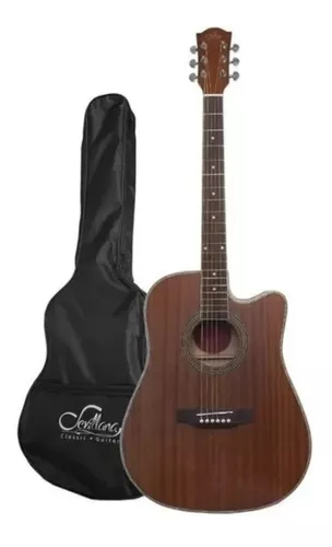 GUITARRA ELECTROACUSTICA SEVILLANA 41 PULGADAS CON FUNDA - 1