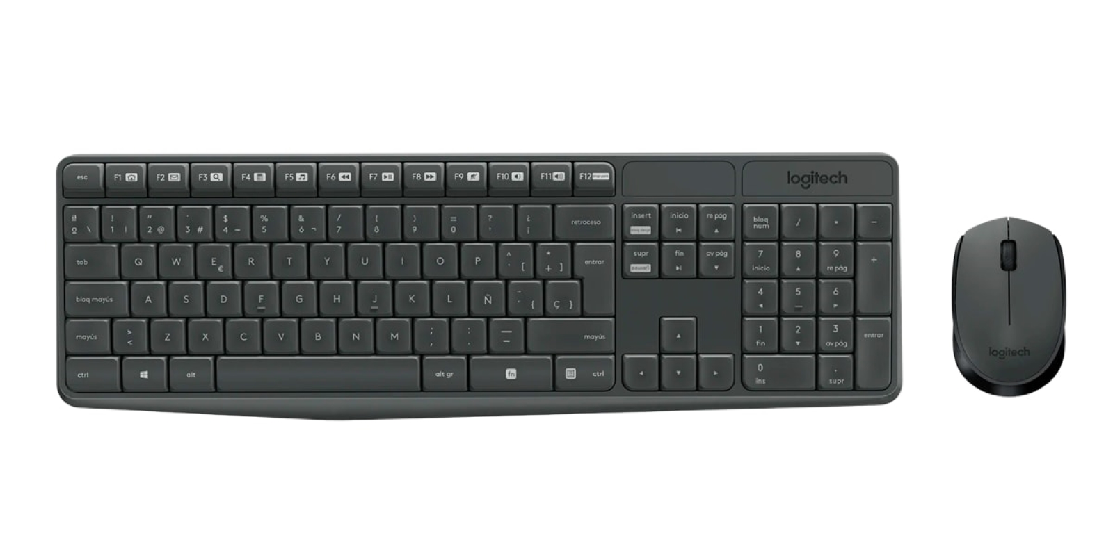 SET TECLADO Y MOUSE INALAMBRICO LOGITECH MK235 - 1