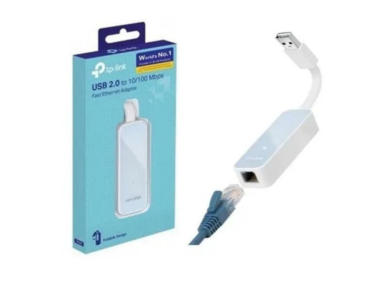 ADAPTADOR TP-LINK UE200 RED USB 2.0 A ETHERNET 100MBPS - 3