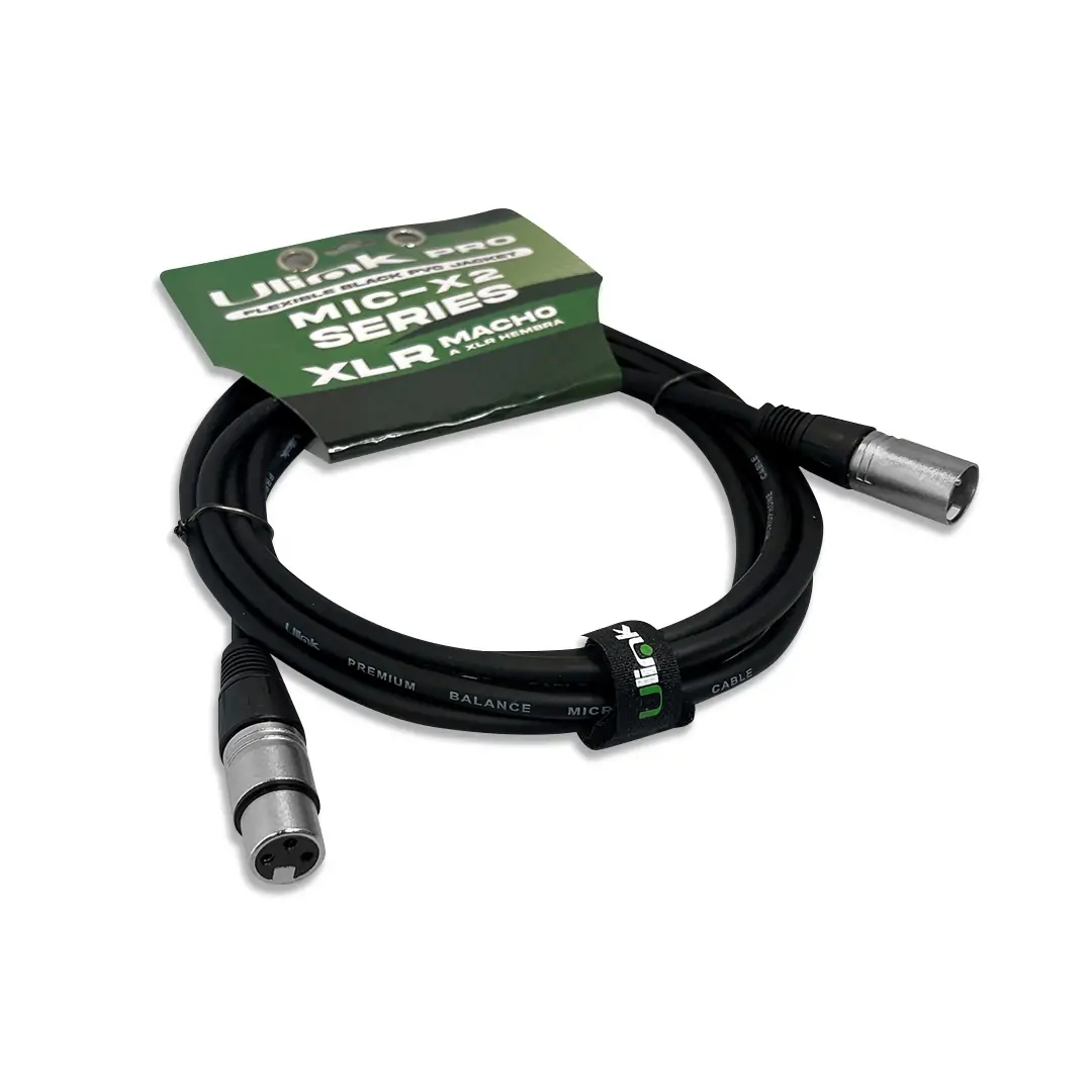 CABLE DE AUDIO ULINK XLR MACHO HEMBRA DE 10 MTS UL-MIC-X2010 - 1
