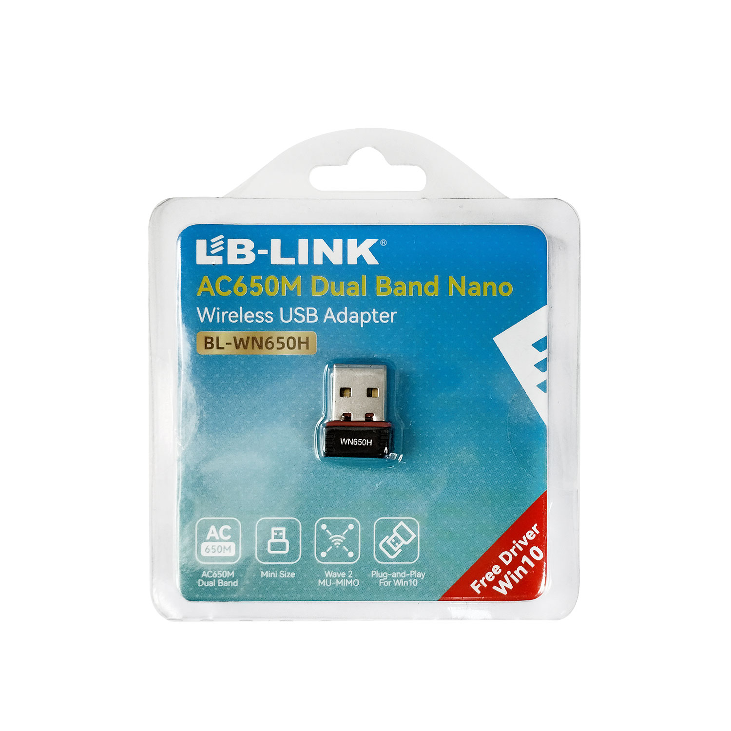 ADAPTADOR WIFI VIZMARK BL-WN650H USB AC650 MU-MIMO DUAL BAND 650MBPS LB-LINK - 2