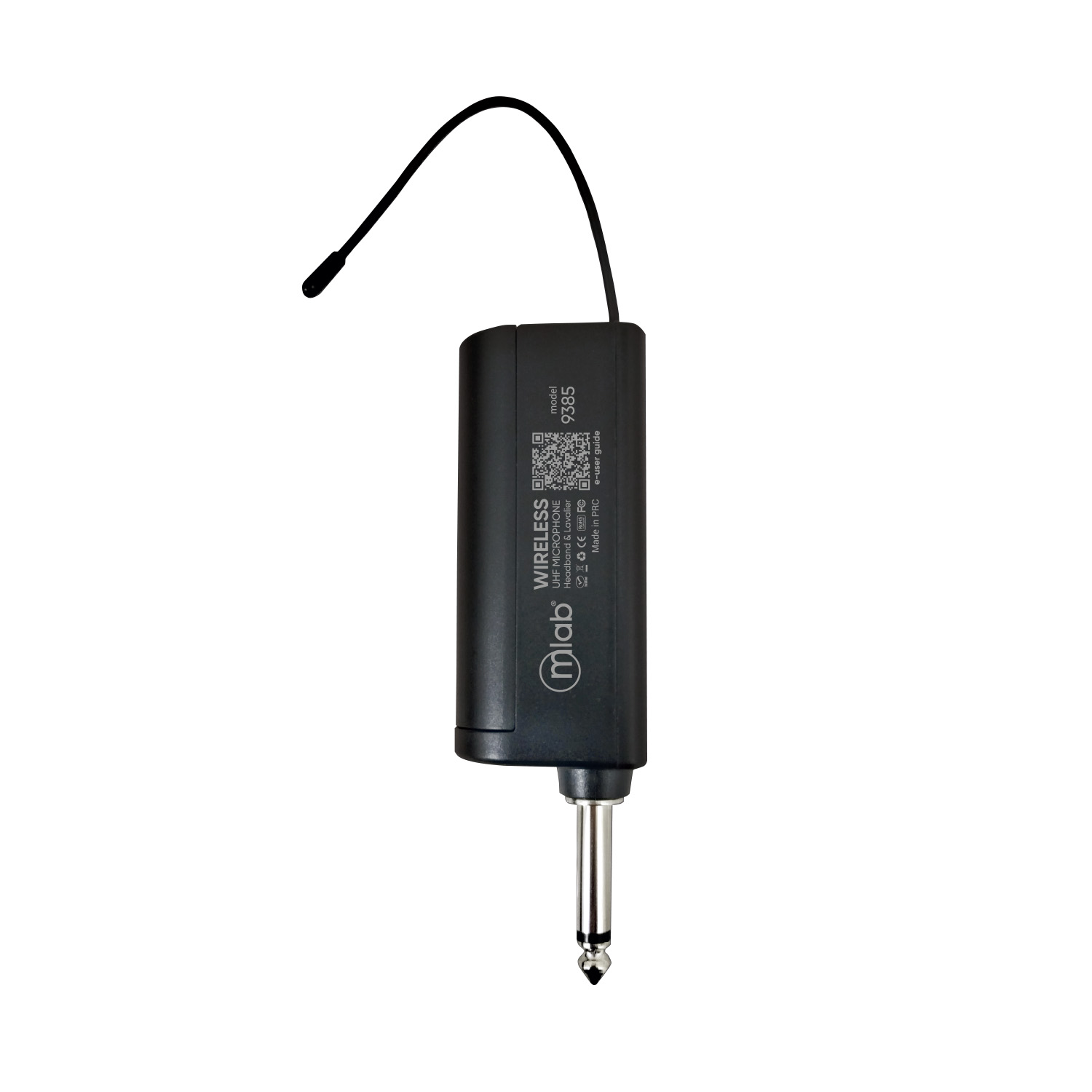 MICRÓFONO MLAB PORTÁTIL INALÁMBRICO UHF 2 EN 1, CINTILLO + LAVALIER HASTA 40MTS - 2