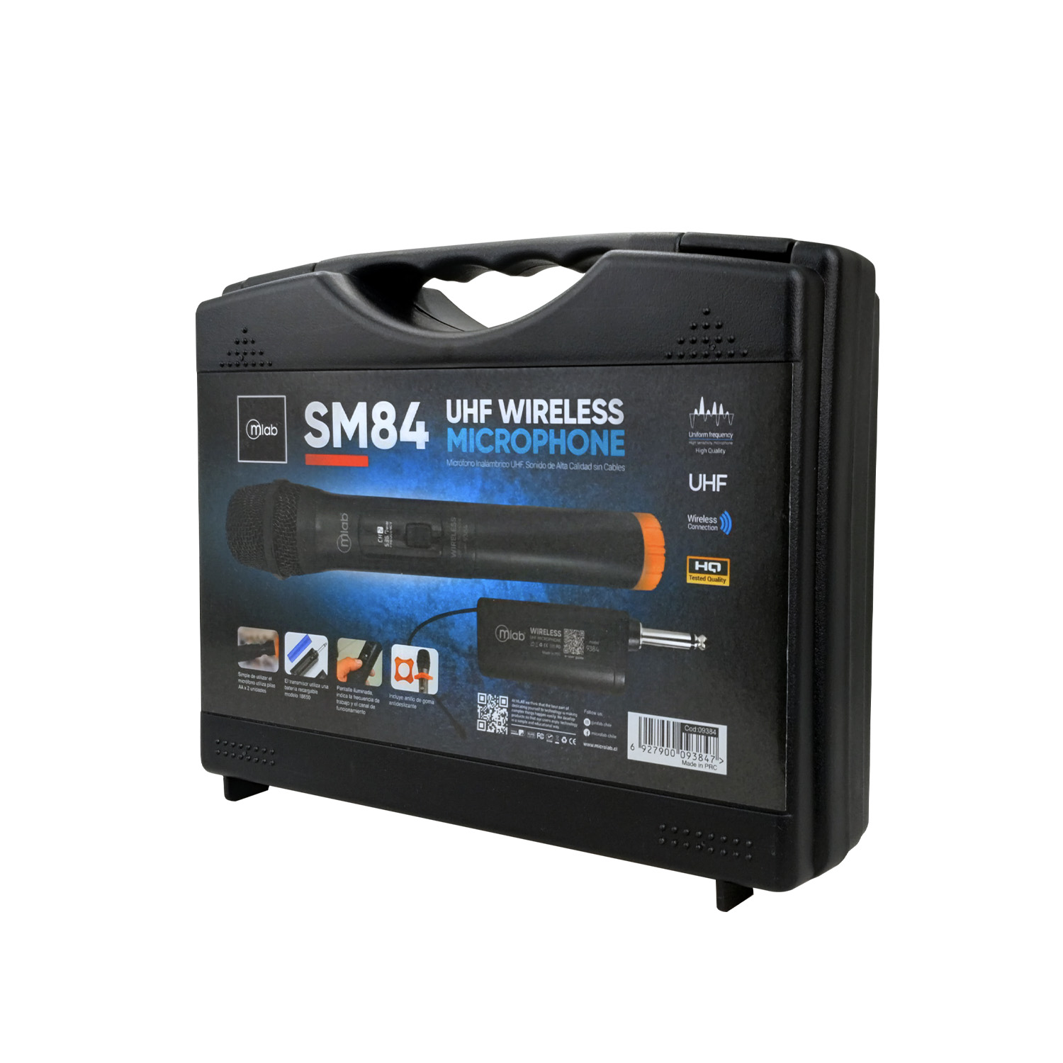 MICROFONO MLAB VOCAL INALAMBRICO UHF HASTA 20MTS - 3