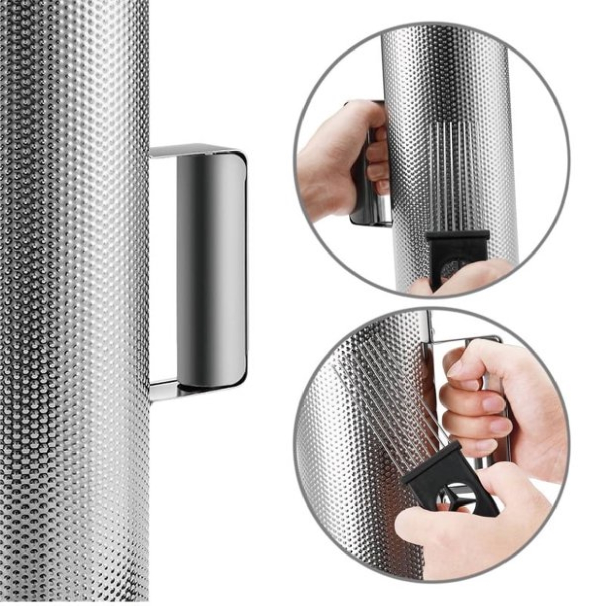 GUIRA METALICA CON PEINE NUTECH 3×10 PULGADAS - 2