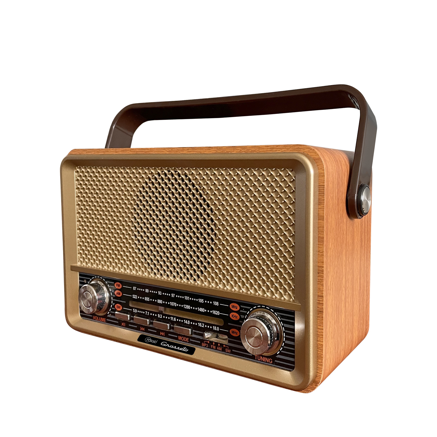 RADIO BLUETOOTH MLAB PORTATIL RETRO AM/FM GROSSETO RECARGABLE - 3