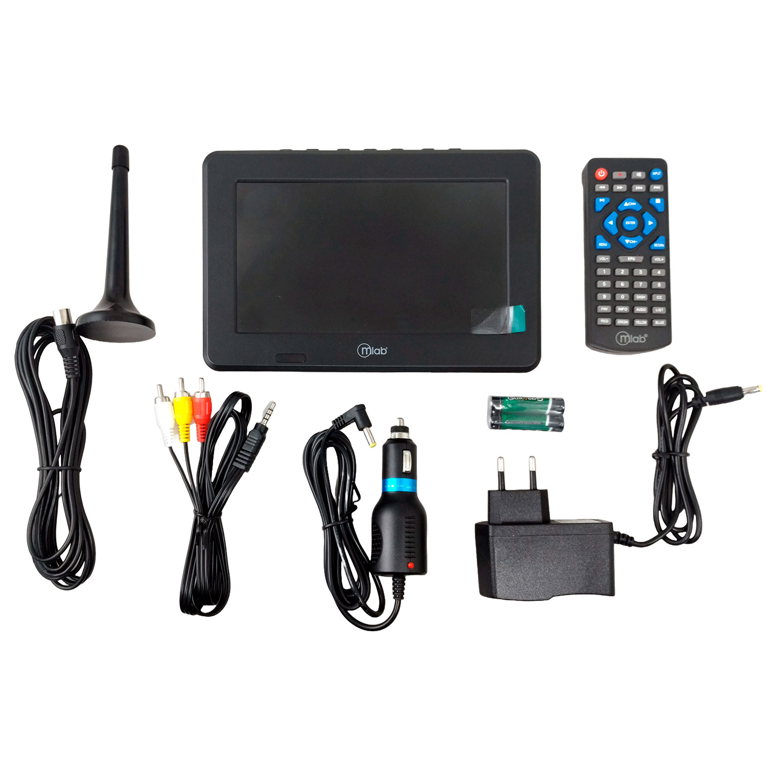 TELEVISOR COLOR DIGITAL PORTATIL 7 PULGADAS MLAB RECARGABLE - 2