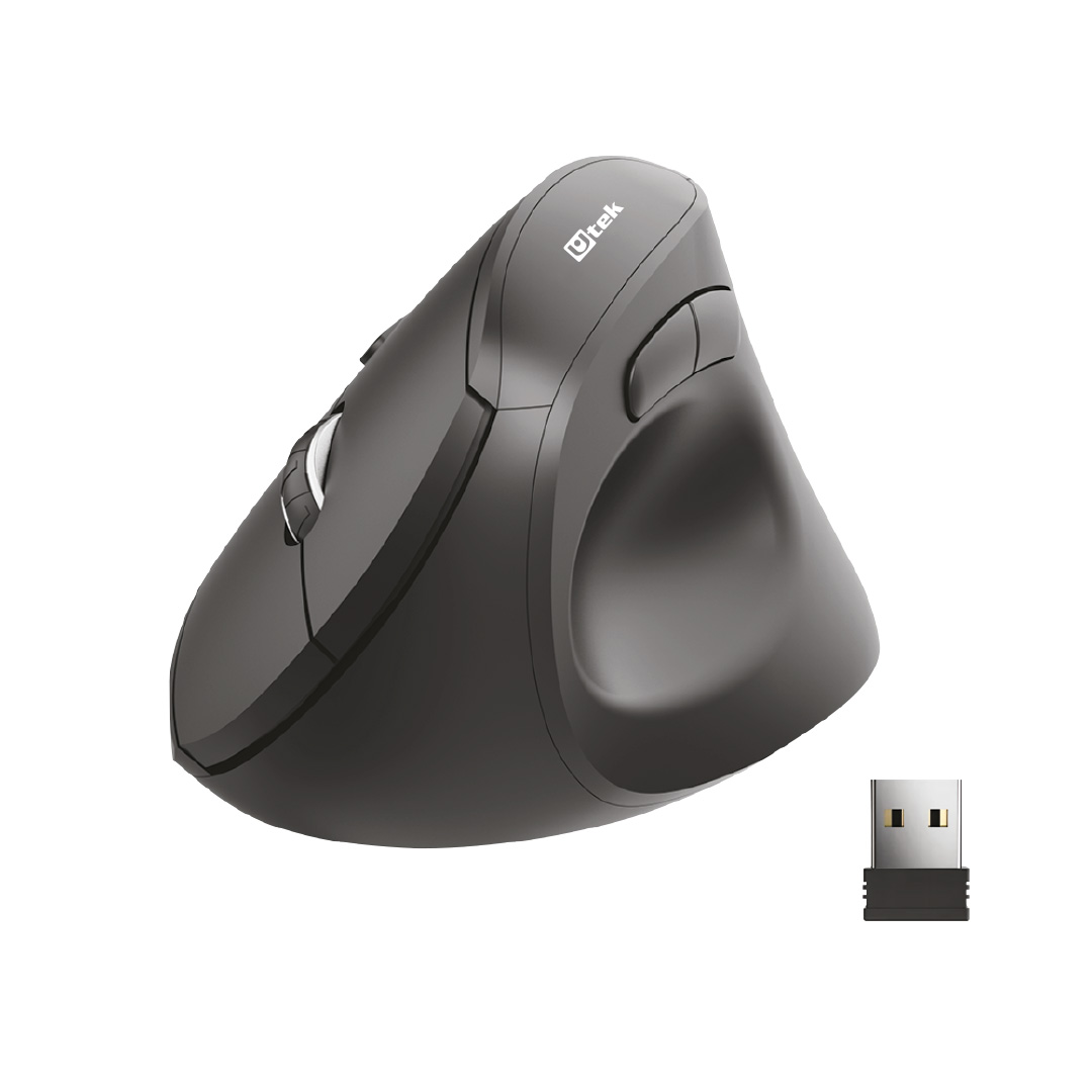 MOUSE INALAMBRICO ERGONOMETRICO VERTICAL UTEK MOER606 - 2