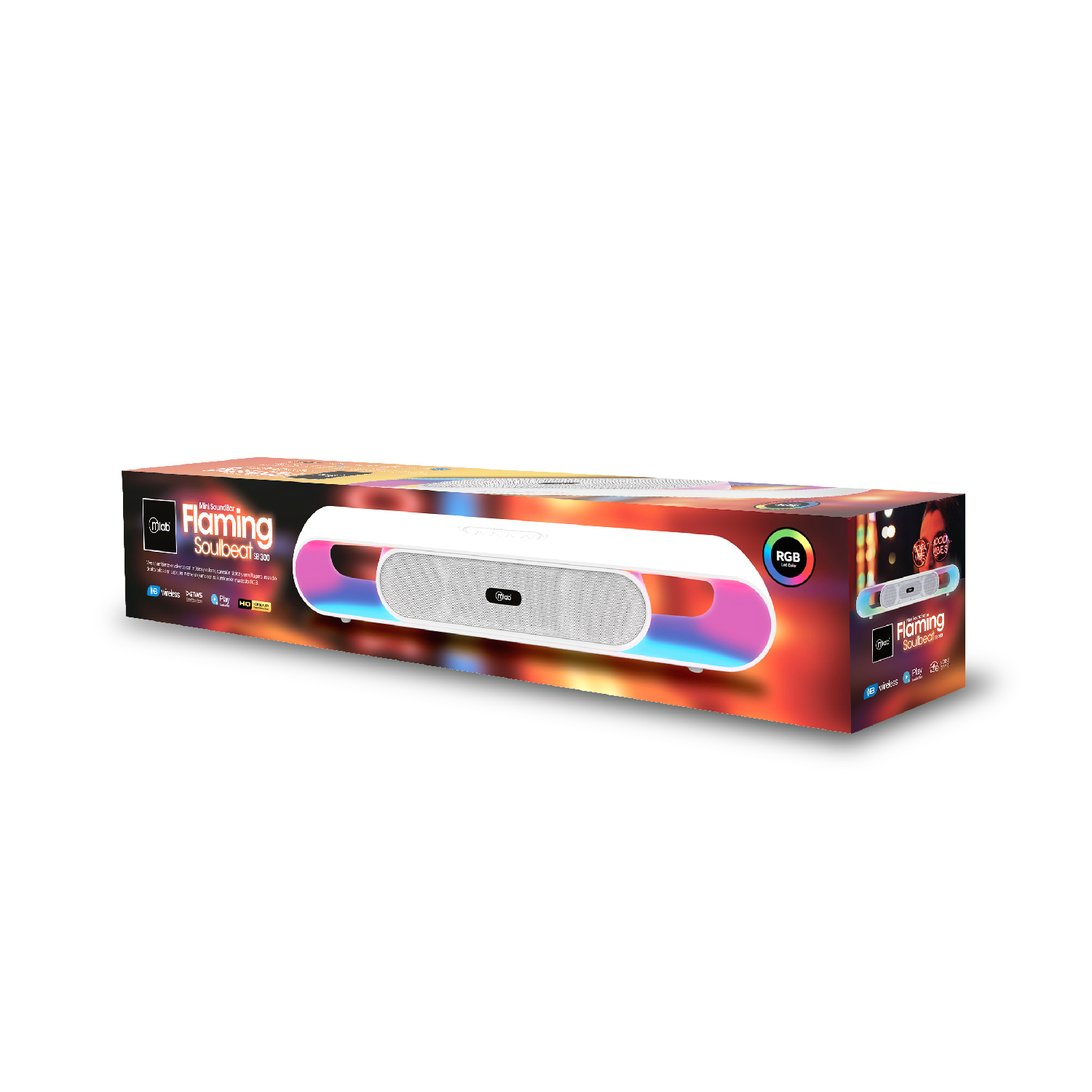 PARLANTE SOUNDBAR FLAMING SB-300 MLAB BLUETOOTH - 2