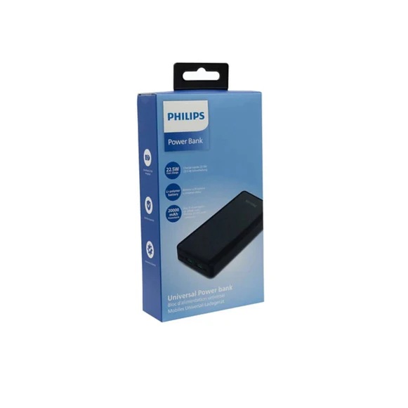 POWER BANK PHILIPS 74WH 20.000MAH CARGA RAPIDA DLP1720CB - 2