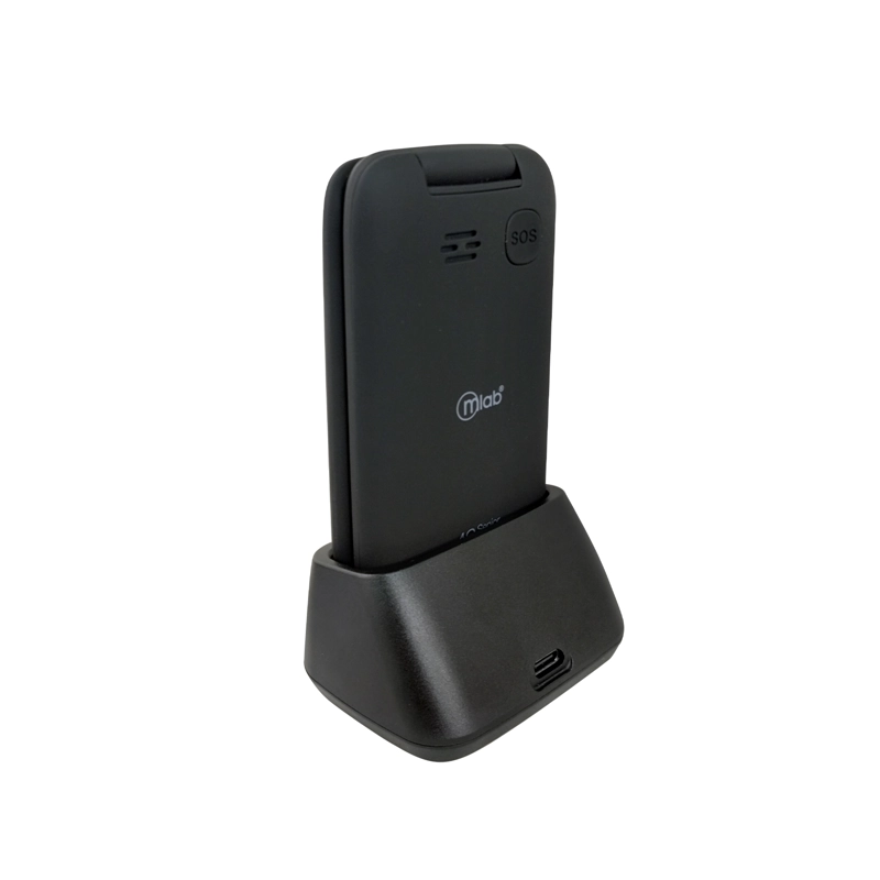 CELULAR SENIOR ADULTO MAYOR MLAB 4G-3G SOS DOBLE PANTALLA 1.7 Y 2.8 PULGADAS BASE DE CARGA - 5