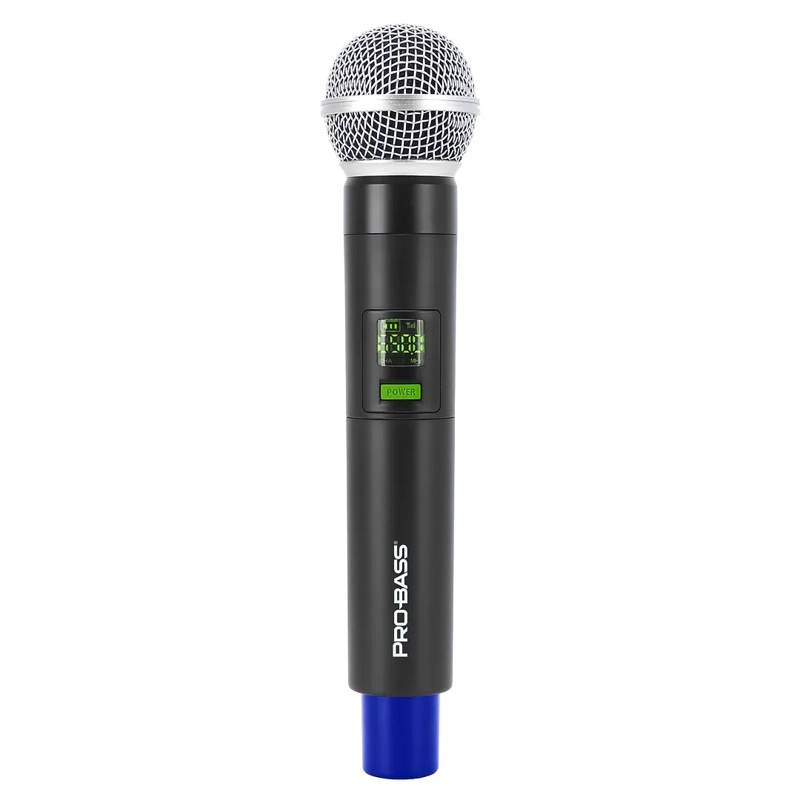 MICROFONO INALAMBRICO DOBLE PROFESIONAL PROBASS UF224 UHF - 3